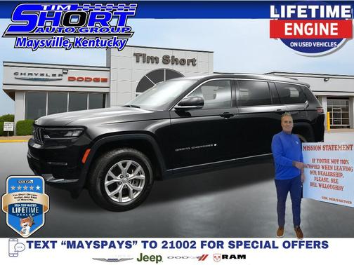 Diamond Black Crystal Pearlcoat 2023 Jeep Grand Cherokee L Limited