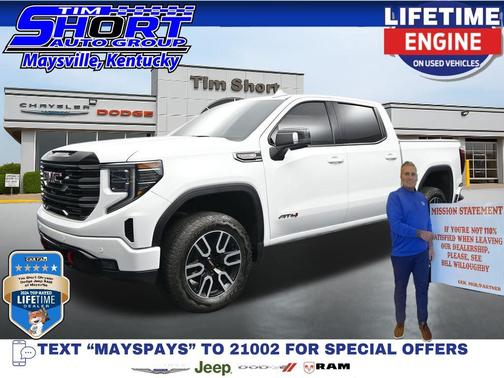 Summit White 2025 GMC Sierra 1500 AT4