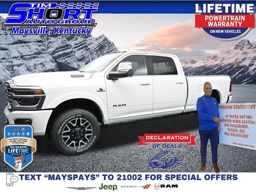 Bright White Clearcoat 2026 RAM 2500 Longhorn