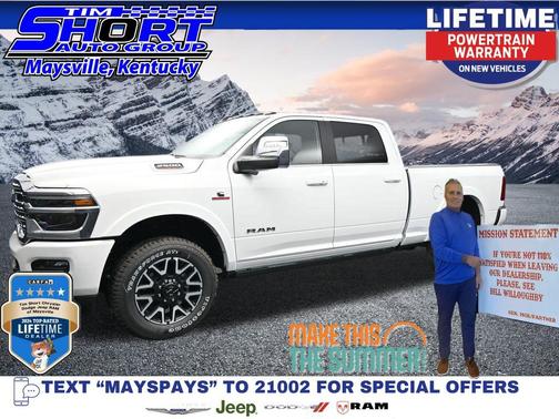 Bright White Clearcoat 2026 RAM 2500 Longhorn