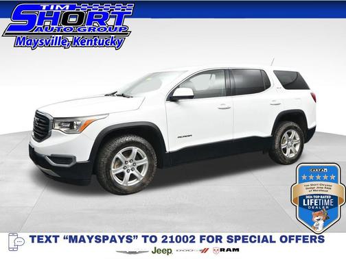 Summit White 2018 GMC Acadia SLE-1