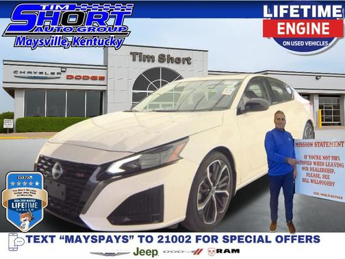 Pearl White 2023 Nissan Altima 2.5 SR