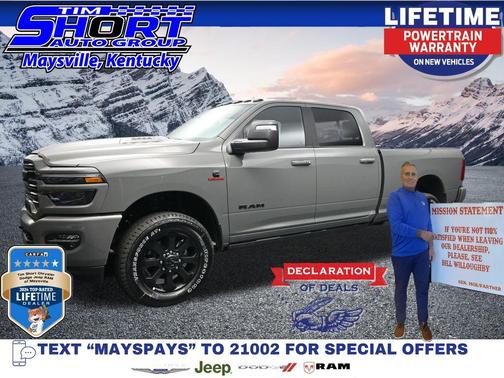 Ceramic Gray Clearcoat 2026 RAM 2500 Laramie Crew Cab 4x4 6'4' Box