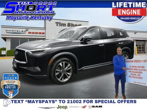 Mineral Black 2023 INFINITI QX60 Luxe