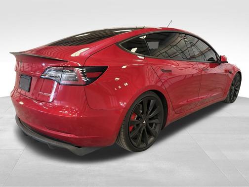 Red Multi-Coat 2020 Tesla Model 3 Performance