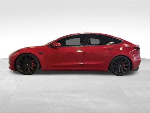 Red Multi-Coat 2020 Tesla Model 3 Performance