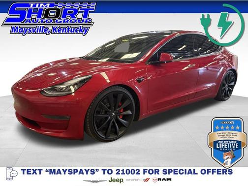 Red Multi-Coat 2020 Tesla Model 3 Performance