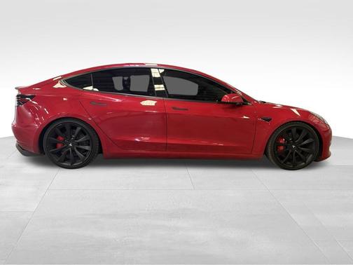 Red Multi-Coat 2020 Tesla Model 3 Performance
