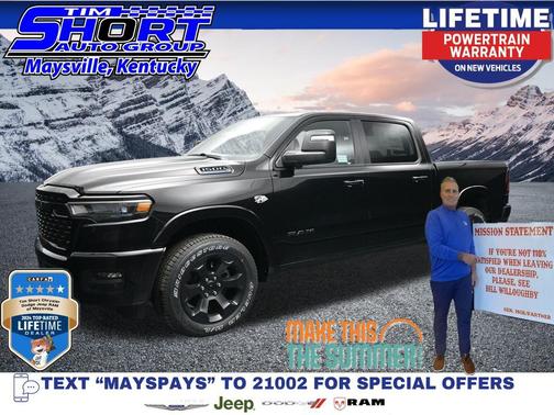 Diamond Black Crystal Pearlcoat 2026 RAM 1500 Big Horn/Lone Star