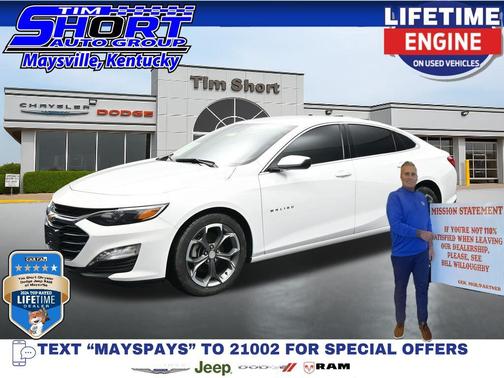 Summit White 2023 Chevrolet Malibu FWD 1LT