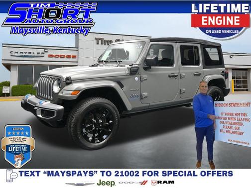 Sting-Gray Clearcoat 2023 Jeep Wrangler 4xe Sahara