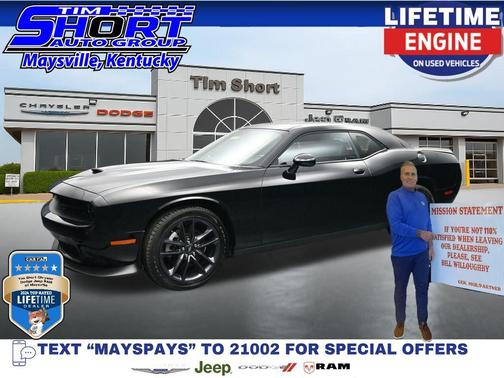 Pitch Black Clearcoat 2023 Dodge Challenger GT