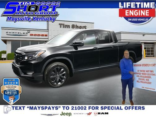 Crystal Black Pearl 2024 Honda Ridgeline Sport