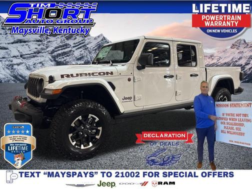 Bright White Clearcoat 2026 Jeep Gladiator Rubicon