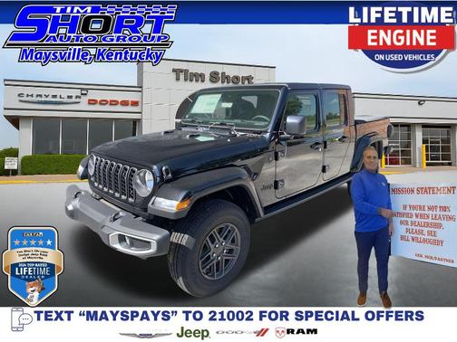 Black Clearcoat 2024 Jeep Gladiator Sport S