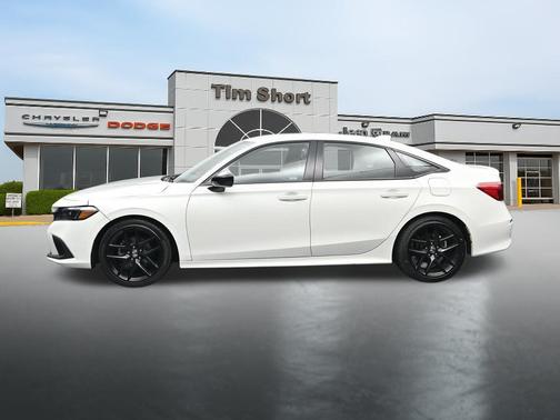 Platinum White Pearl 2024 Honda Civic Sport