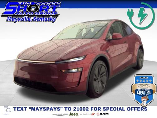 Red 2026 Tesla Model Y All-Wheel Drive