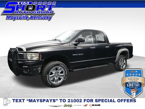 Black 2005 Dodge Ram 1500 SLT Quad Cab