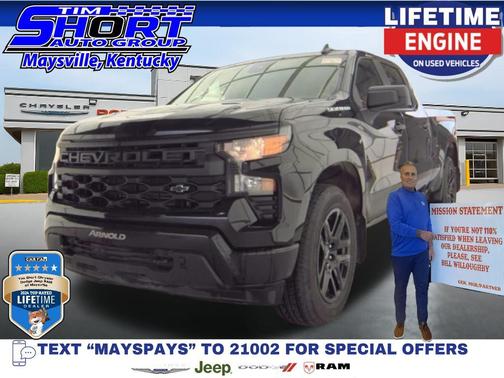 Black 2024 Chevrolet Silverado 1500 Custom