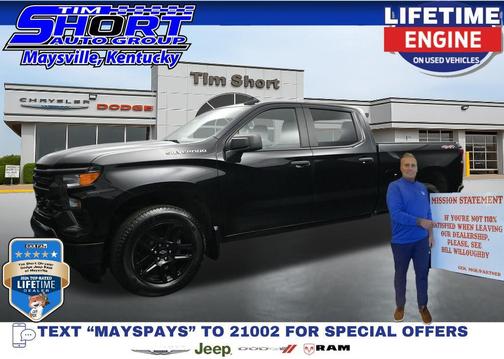 Black 2024 Chevrolet Silverado 1500 Custom