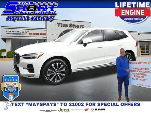 Crystal White Metallic 2023 Volvo XC60 B5 Plus Bright Theme