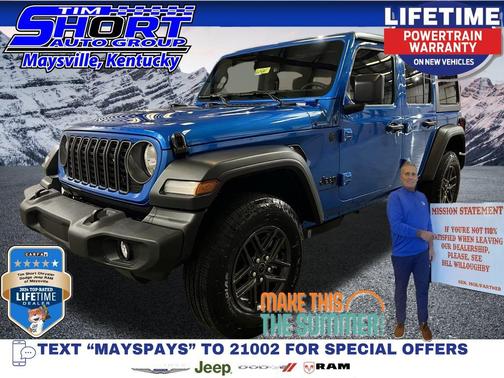 Hydro Blue Pearlcoat 2026 Jeep Wrangler Sport S