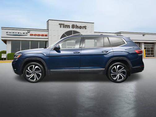 Tourmaline Blue Metallic 2021 Volkswagen Atlas 3.6L SEL Premium