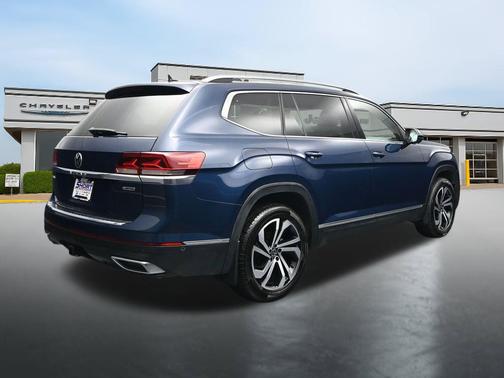 Tourmaline Blue Metallic 2021 Volkswagen Atlas 3.6L SEL Premium
