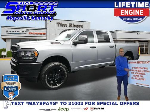 Billet Silver Metallic Clearcoat 2024 RAM 2500 Tradesman Crew Cab 4x4 6'4' Box
