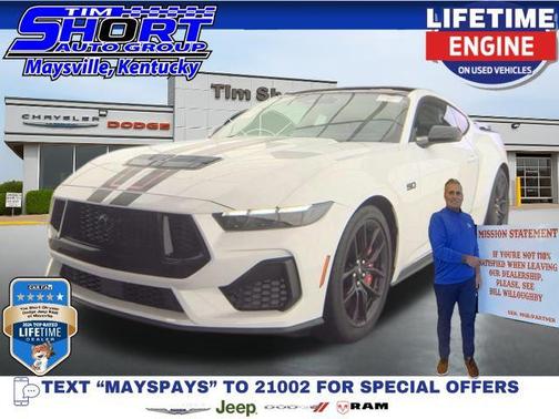 Oxford White 2025 Ford Mustang GT Premium