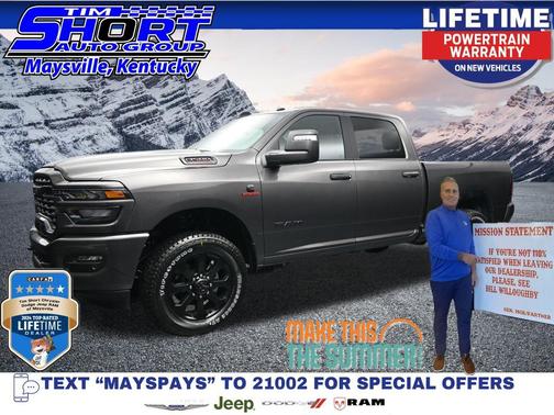 Granite Crystal Metallic Clearcoat 2026 RAM 3500 Big Horn Crew Cab 4x4 6'4' Box