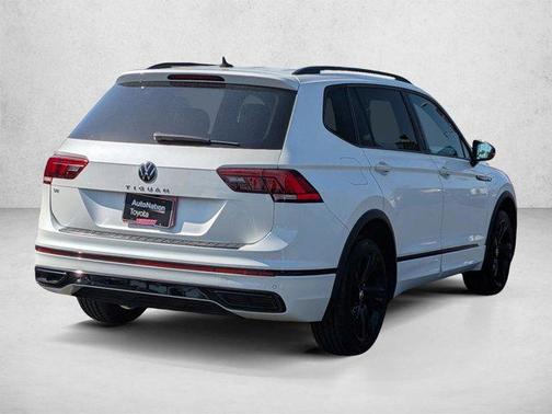 Opal White Pearl 2023 Volkswagen Tiguan 2.0T SE R-Line Black