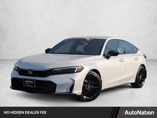 Platinum White Pea 2025 Honda Civic Sport