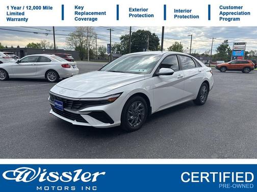 White 2025 Hyundai ELANTRA HEV Blue