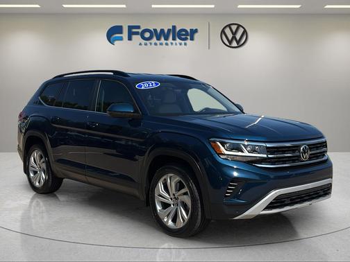 Tourmaline Blue Metallic 2022 Volkswagen Atlas 3.6L SE w/Technology