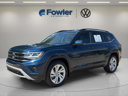 Tourmaline Blue Metallic 2022 Volkswagen Atlas 3.6L SE w/Technology