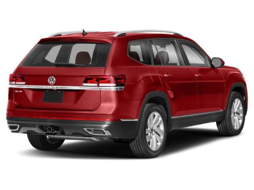 Aurora Red Metallic 2022 Volkswagen Atlas 3.6L SEL