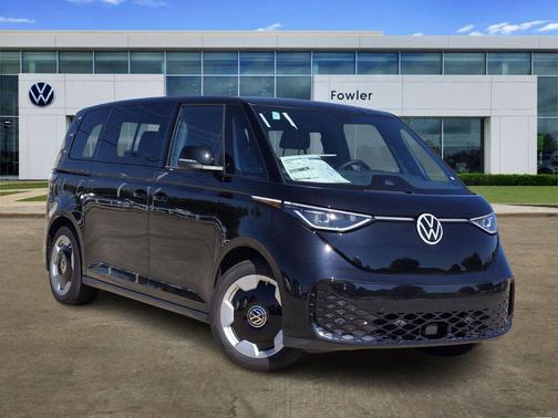 Deep Black Pearl Effect 2025 Volkswagen ID. Buzz Pro S RWD Minivan