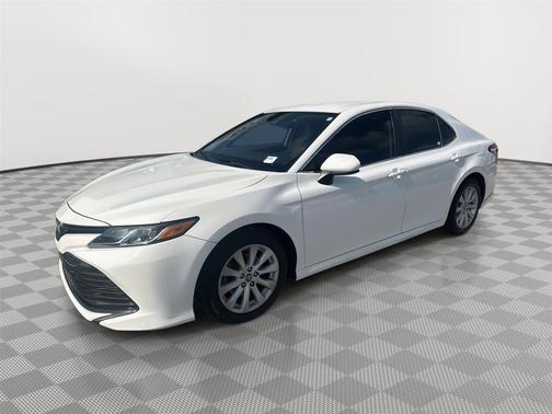 Super White 2019 Toyota Camry LE