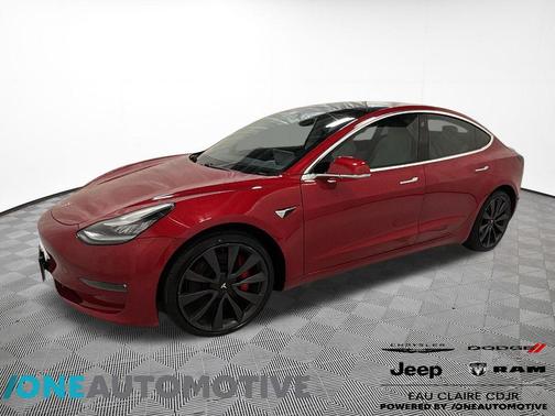 Red Multi-Coat 2020 Tesla Model 3 Performance