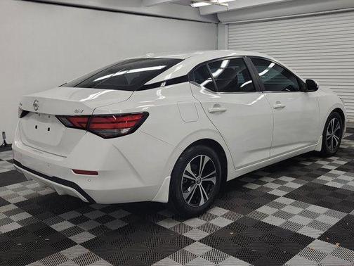 Aspen White 2021 Nissan Sentra SV
