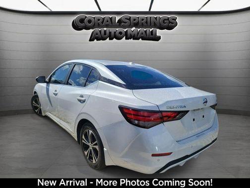 Aspen White 2021 Nissan Sentra SV