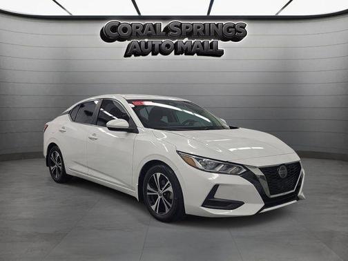 Aspen White 2021 Nissan Sentra SV