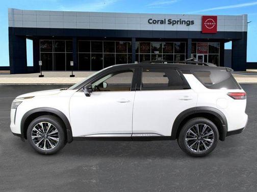 White / Black 2026 Nissan Pathfinder Platinum