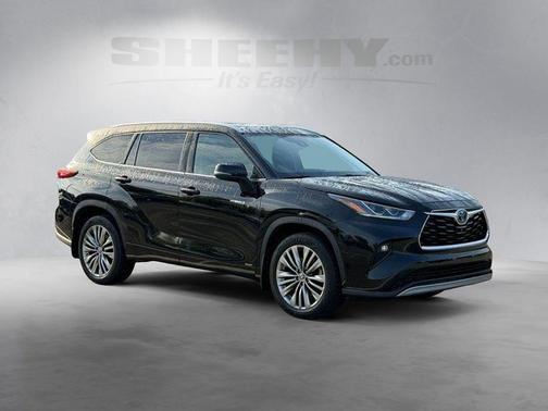 Midnight Black Metallic 2021 Toyota Highlander Hybrid Platinum