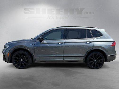 Platinum Gray Metallic 2021 Volkswagen Tiguan 2.0T SE R-Line Black
