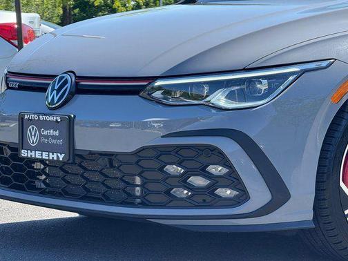Moonstone Gray/Black Roof 2024 Volkswagen Golf GTI 2.0T SE DSG