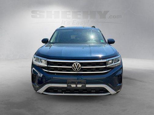 Blue Metallic 2022 Volkswagen Atlas 3.6L SE w/Technology
