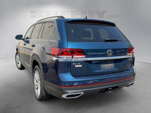 Blue Metallic 2022 Volkswagen Atlas 3.6L SE w/Technology