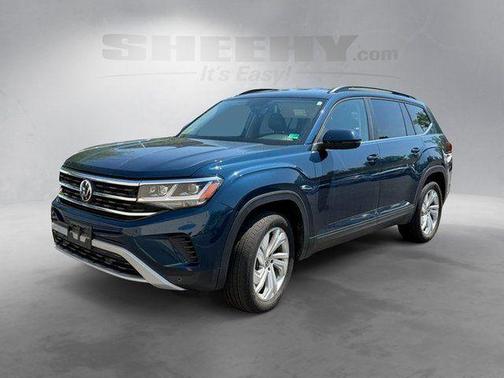 Blue Metallic 2022 Volkswagen Atlas 3.6L SE w/Technology